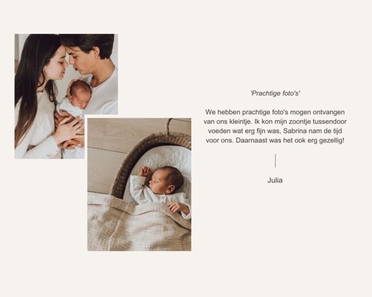 Review newbornfotoshoot door Flow photography