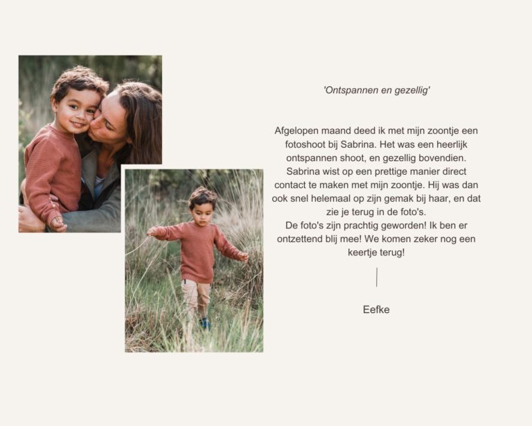 Review Gezinsfotoshoot door Flow photography